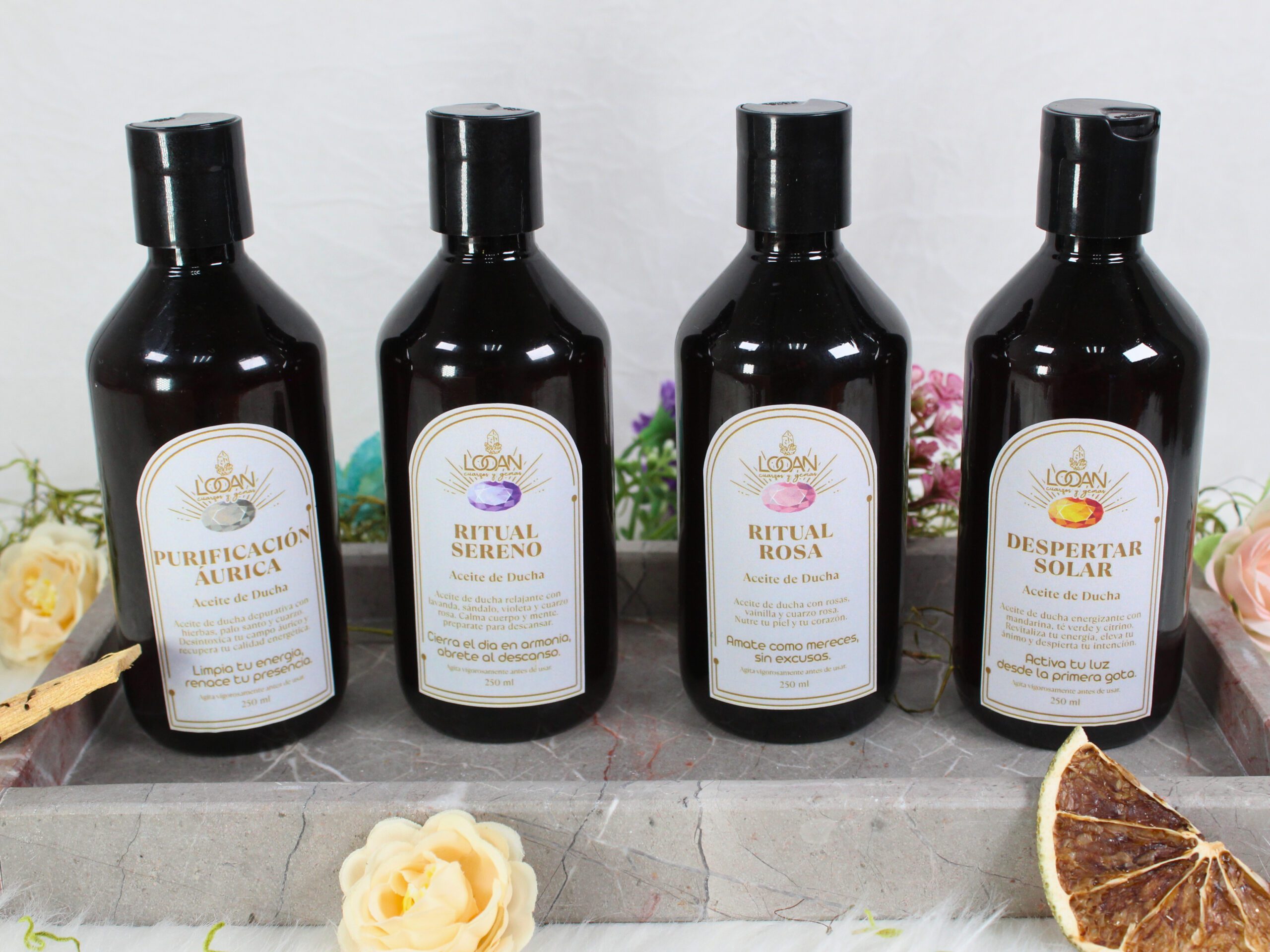 Aceites de Baño con Cristales