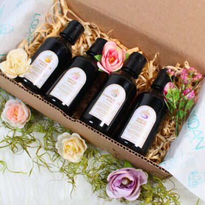 Kit de Aceites de Baño con Cristales