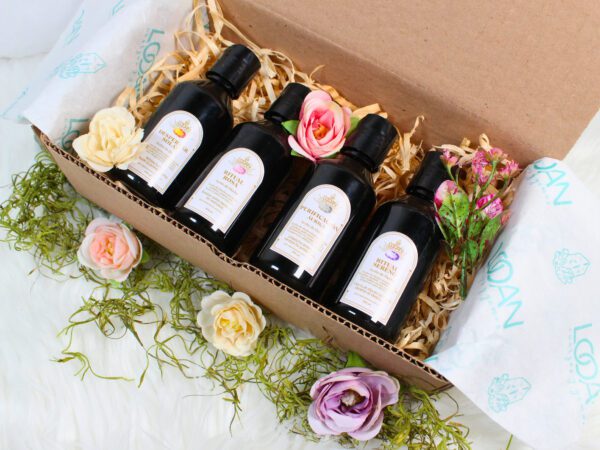 Kit de Aceites de Baño con Cristales