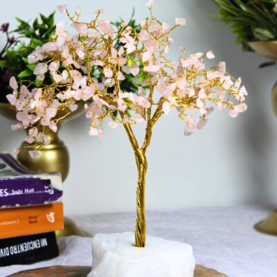 Arbol de Cuarzo Rosa Mediano