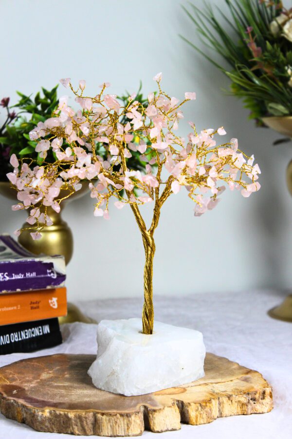 Arbol de Cuarzo Rosa Mediano