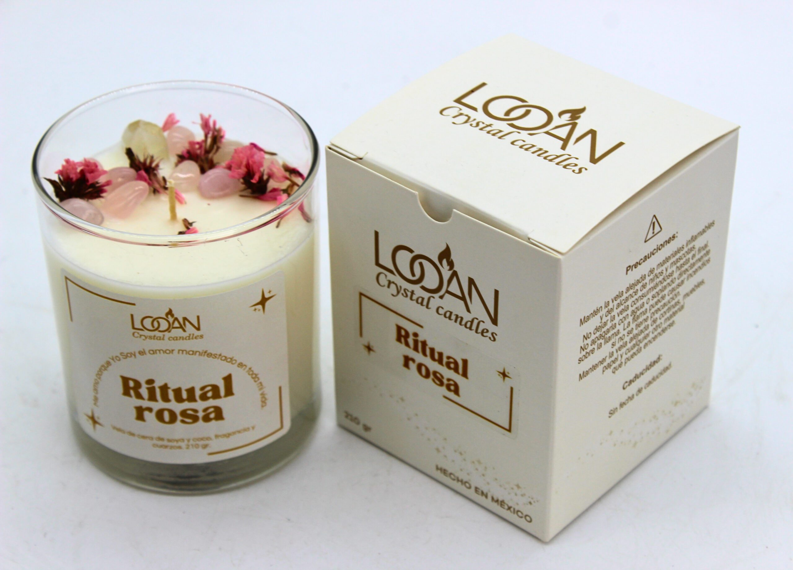 Crystal Candle Ritual Rosa - Image 2