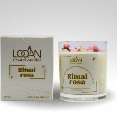 Crystal Candle Ritual Rosa
