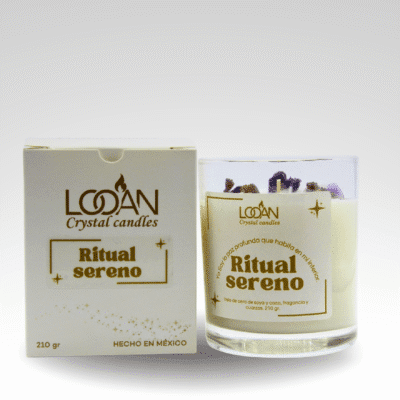 Crystal Candle Ritual Sereno